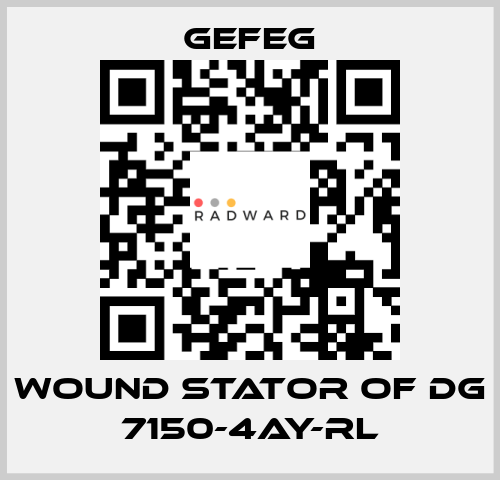 wound stator of Dg 7150-4AY-RL Gefeg