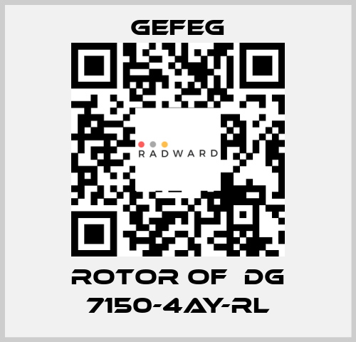 rotor of  Dg 7150-4AY-RL Gefeg