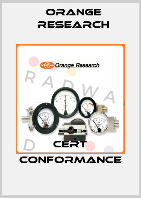 Cert Conformance Orange Research