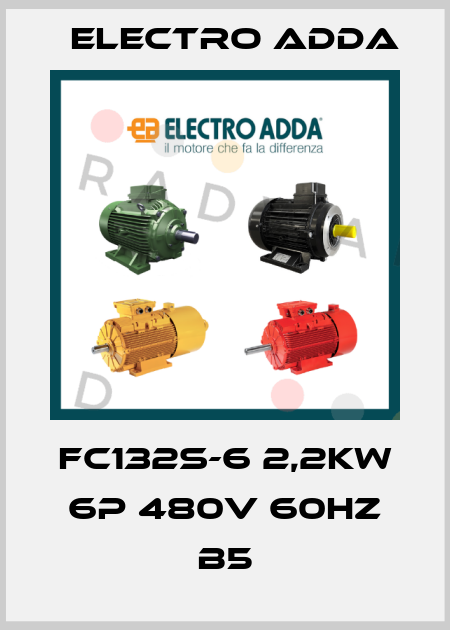 FC132S-6 2,2kW 6P 480V 60Hz B5 Electro Adda