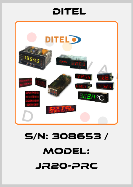 S/N: 308653 / MODEL: JR20-PRC Ditel