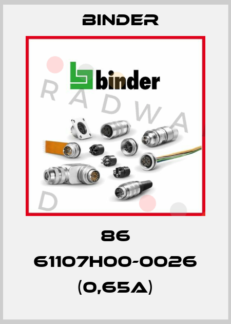 86 61107H00-0026 (0,65A) Binder