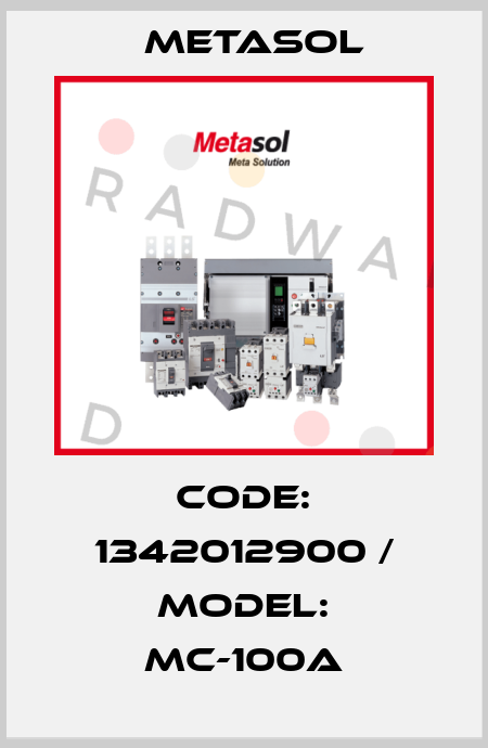 CODE: 1342012900 / MODEL: MC-100A Metasol