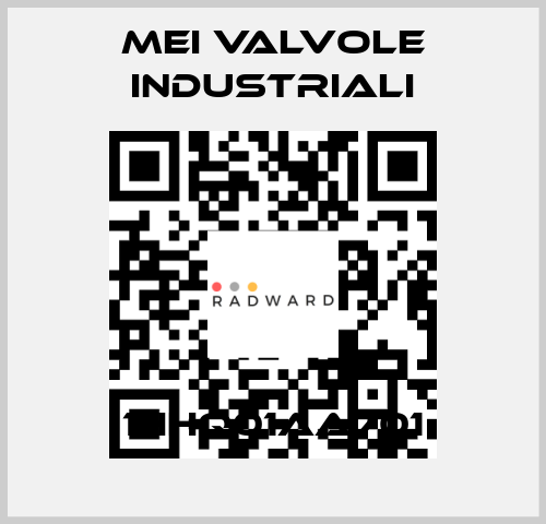 1HHQ01AA701 MEI VALVOLE INDUSTRIALI