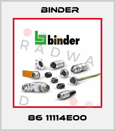 86 11114E00 Binder