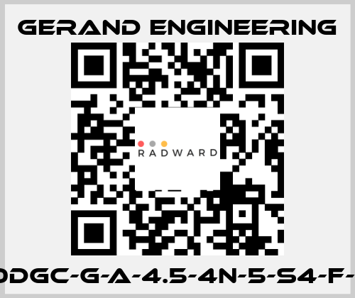 300DGC-G-A-4.5-4N-5-S4-F-B-0 Gerand Engineering