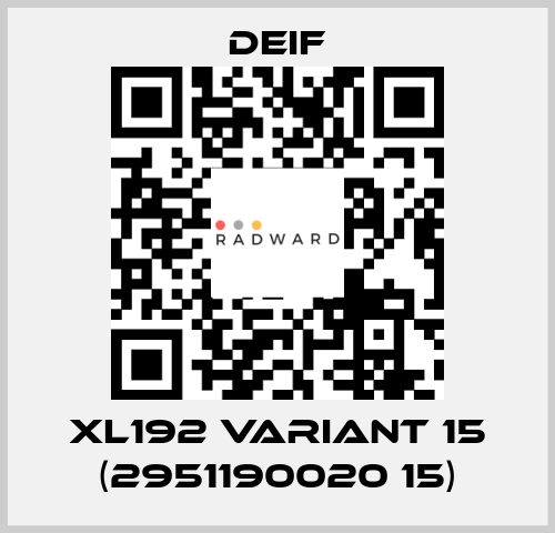 XL192 Variant 15 (2951190020 15) Deif