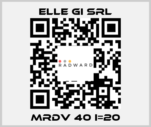 MRDV 40 I=20 ELLE GI SRL
