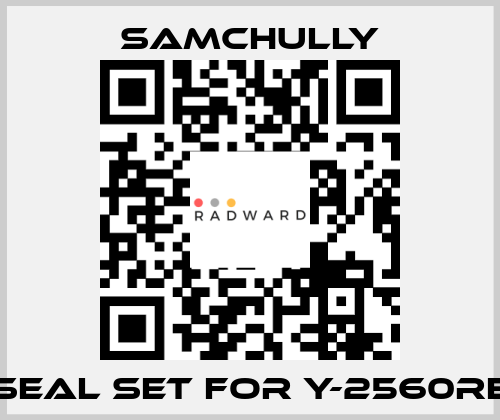 seal set for Y-2560RE Samchully