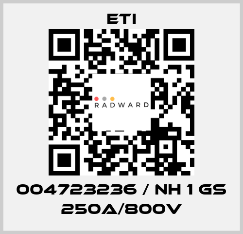 004723236 / NH 1 gS 250A/800V Eti