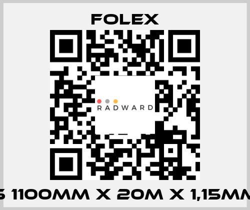 S 1100mm x 20m x 1,15mm Folex
