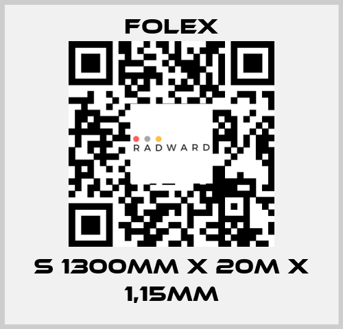 S 1300mm x 20m x 1,15mm Folex