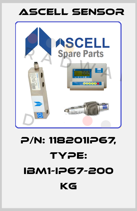 P/N: 118201IP67, Type: IBM1-IP67-200 kg Ascell Sensor