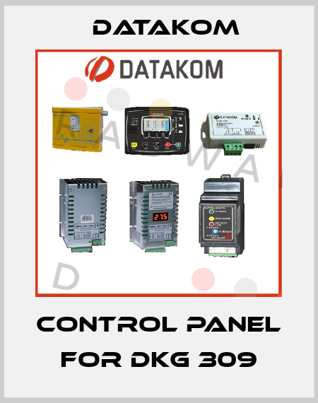 control panel for DKG 309 DATAKOM