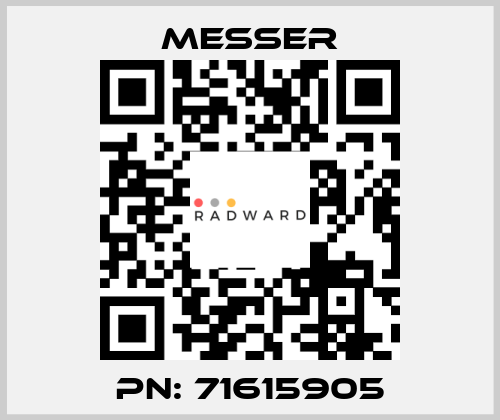 PN: 71615905 Messer