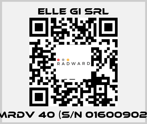 MRDV 40 (S/N 01600902) ELLE GI SRL