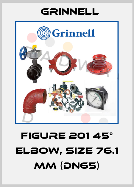 Figure 201 45° Elbow, size 76.1 mm (DN65) Grinnell