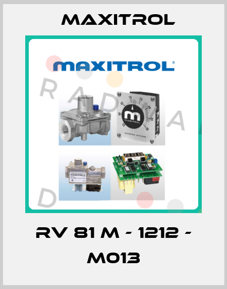 RV 81 M - 1212 - M013 Maxitrol