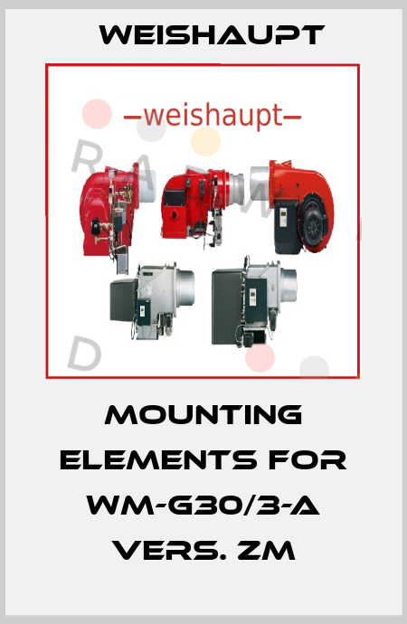 Mounting elements for WM-G30/3-A vers. ZM Weishaupt