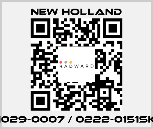 1029-0007 / 0222-0151SK New Holland