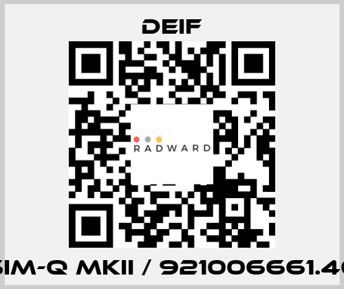SIM-Q MKII / 921006661.40 Deif