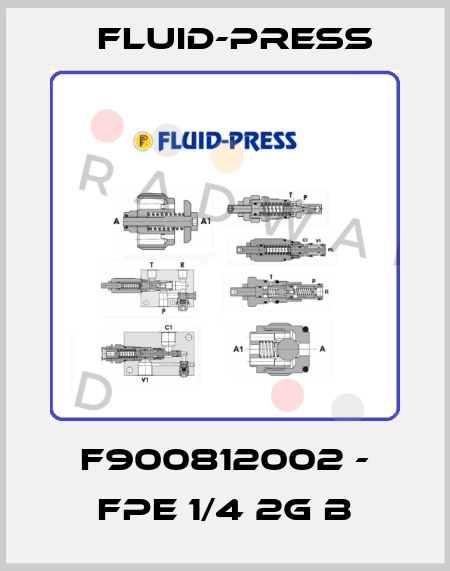 F900812002 - FPE 1/4 2G B Fluid-Press