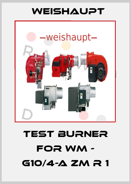 Test burner for WM - G10/4-A ZM R 1 Weishaupt