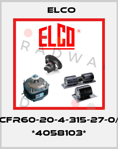 3CFR60-20-4-315-27-0/8 *4058103* Elco