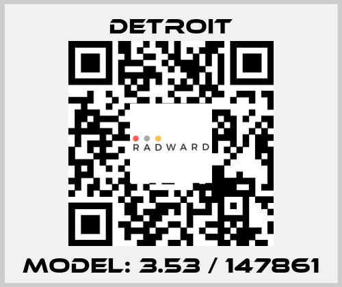 Model: 3.53 / 147861 Detroit