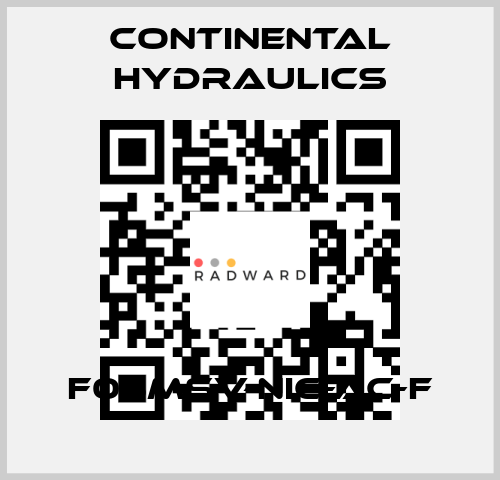 F05MSV-NIC-AC-F Continental Hydraulics