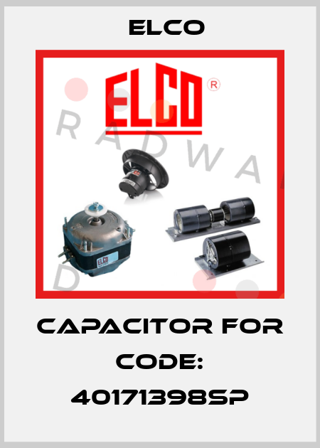capacitor for Code: 40171398SP Elco