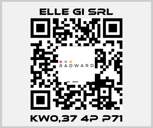 Kw0,37 4p p71 ELLE GI SRL