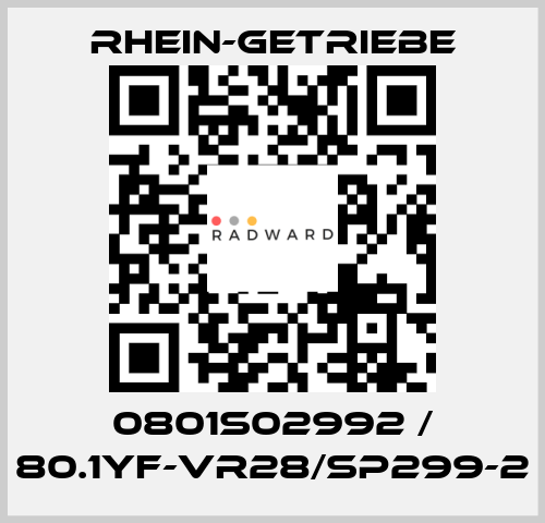0801S02992 / 80.1YF-VR28/Sp299-2 Rhein-Getriebe