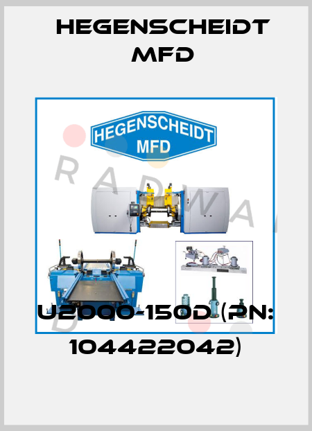 U2000-150D (PN: 104422042) Hegenscheidt MFD