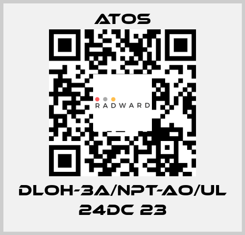 DLOH-3A/NPT-AO/UL 24DC 23 Atos