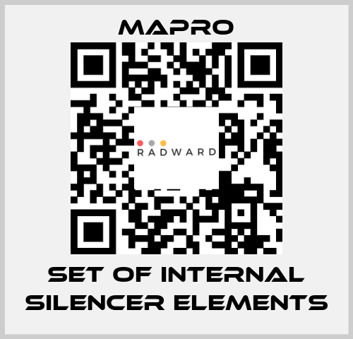 set of internal silencer elements Mapro