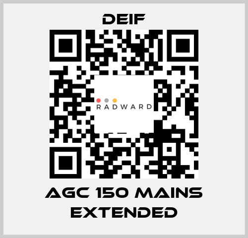 AGC 150 Mains Extended Deif