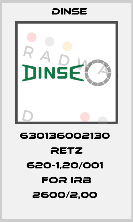 630136002130  RETZ 620-1,20/001  For IRB 2600/2,00  Dinse