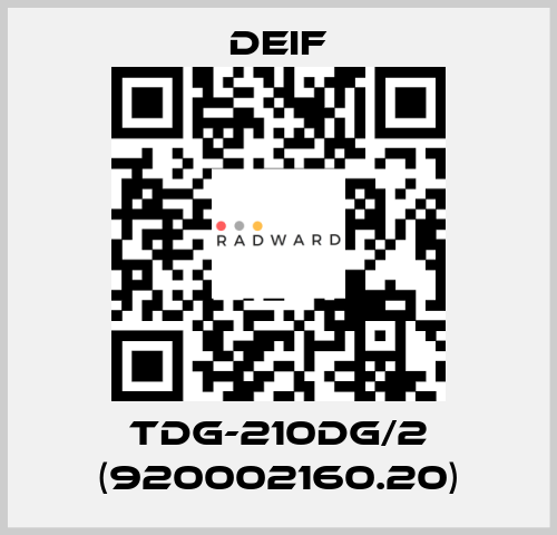 TDG-210DG/2 (920002160.20) Deif