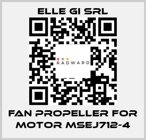 fan propeller for motor MSEJ712-4 ELLE GI SRL
