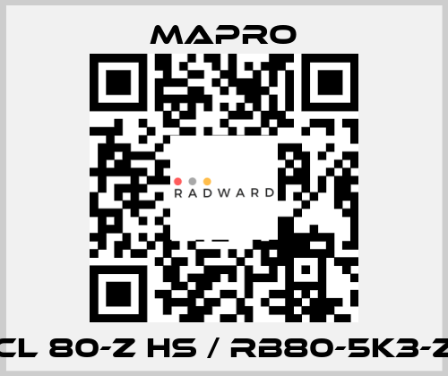 CL 80-Z HS / RB80-5K3-Z Mapro