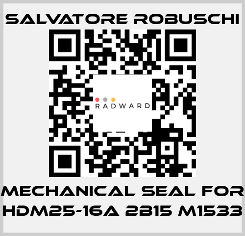 mechanical seal for HDM25-16A 2B15 M1533 SALVATORE ROBUSCHI