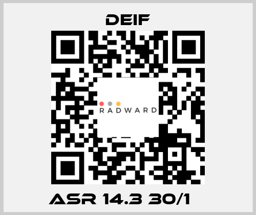 ASR 14.3 30/1 А Deif