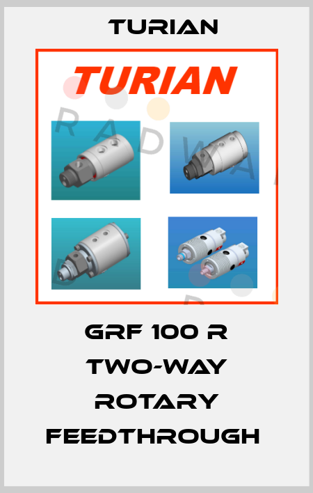 GRF 100 R Two-way rotary feedthrough  Turian