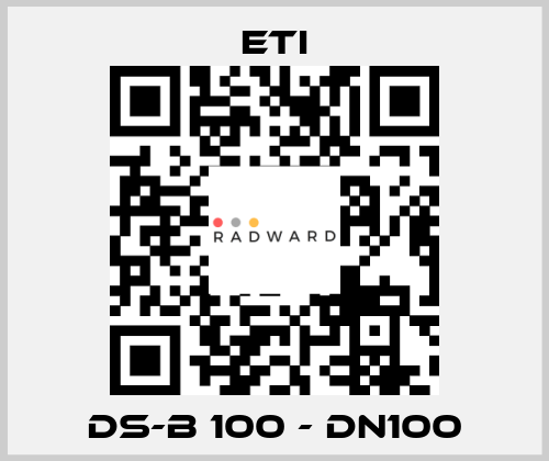DS-B 100 - DN100 Eti