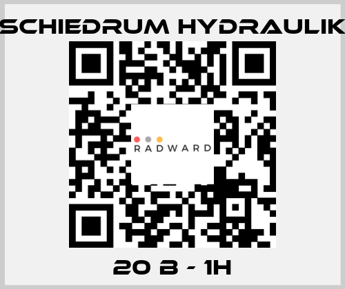 20 B - 1H SCHIEDRUM HYDRAULIK