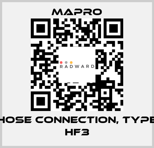 Hose connection, type HF3 Mapro
