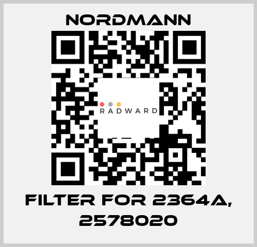 filter for 2364A, 2578020 Nordmann