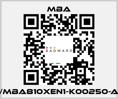 1213340/MBA810XEN1-K00250-A-XXXXX MBA