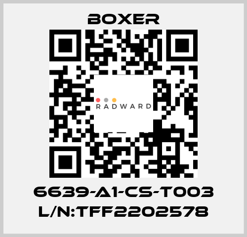 6639-A1-CS-T003 L/N:TFF2202578 Boxer